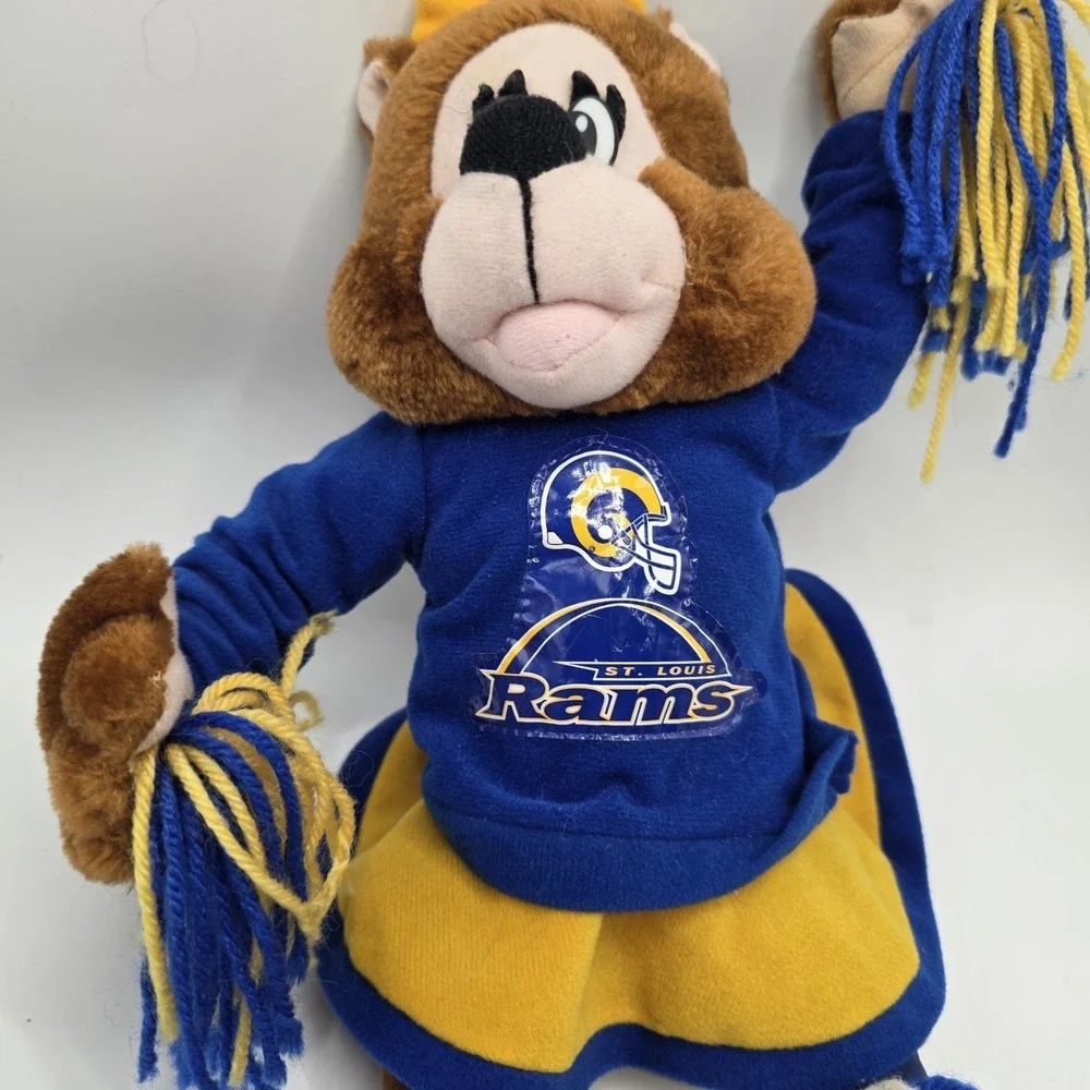 Vintage St.‎ Louis Rams Cheerleader Plush Mascot NFL Football Stuffed 1999